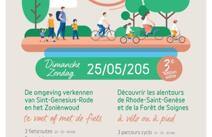 Venez nous rejoindre nombreux pour découvrir les alentours de Rhode-Saint-Genèse et de la Forêt de Soignes, à vélo ou à pied !